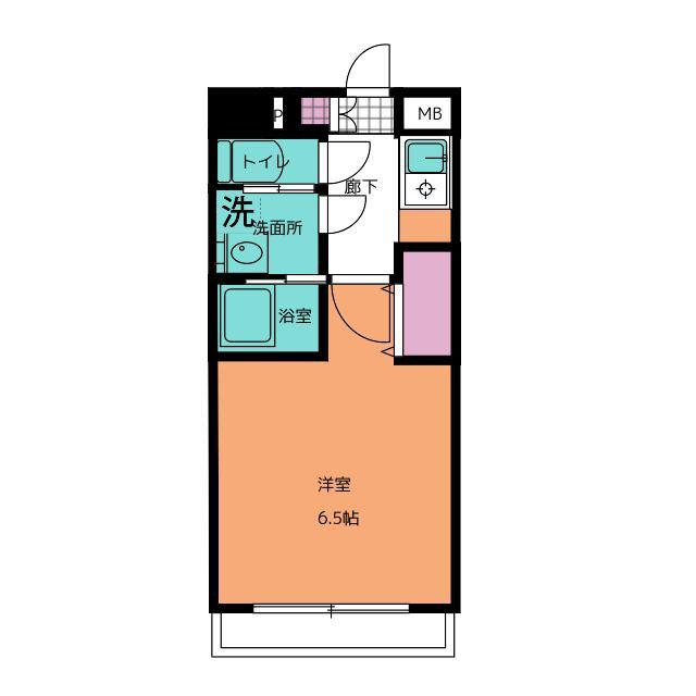 SーFORT西船橋LIBRE(1K/5階)の間取り写真