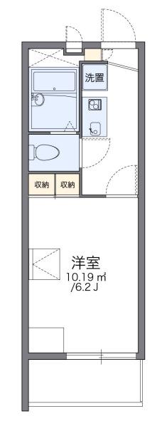 レオパレスさくら イースト(1K/1階)の間取り写真