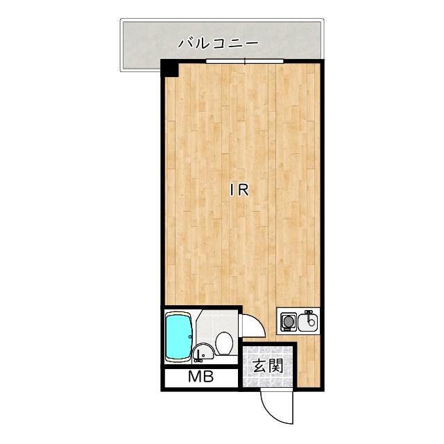 シャトルマキ(ワンルーム/2階)の間取り写真