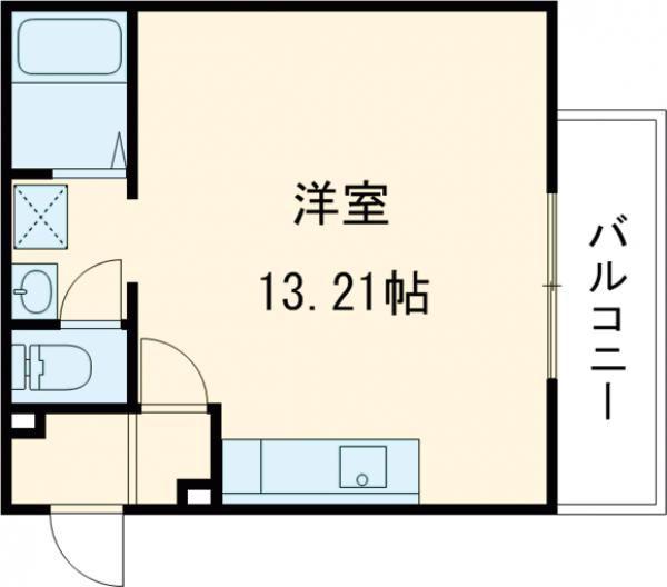 PREMIERE V(1K/3階)の間取り写真