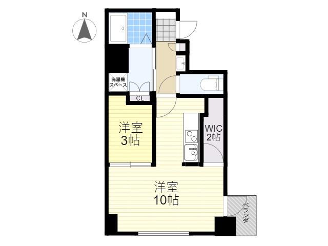 イースト CONCIE(1LDK/3階)の間取り写真