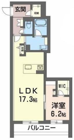 シャーメゾン プレミアス 下助任(1LDK/2階)の間取り写真