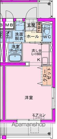 FUKUNASU EHIRAHIGASHI(ワンルーム/3階)の間取り写真
