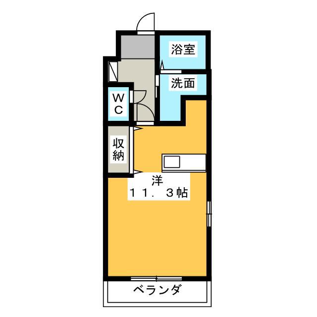 PUBLIC GARDEN(ワンルーム/2階)の間取り写真
