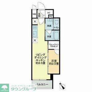 ザ・ライオンズフォーシア今池(1LDK/6階)の間取り写真