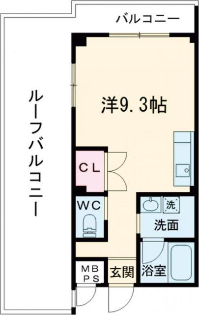 リリーセノラ(ワンルーム/3階)の間取り写真