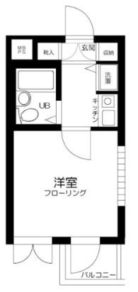 新高円寺ダイカンプラザシティ(1K/1階)の間取り写真