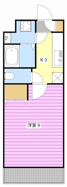 SYLPH・K(1K/5階)の間取り写真