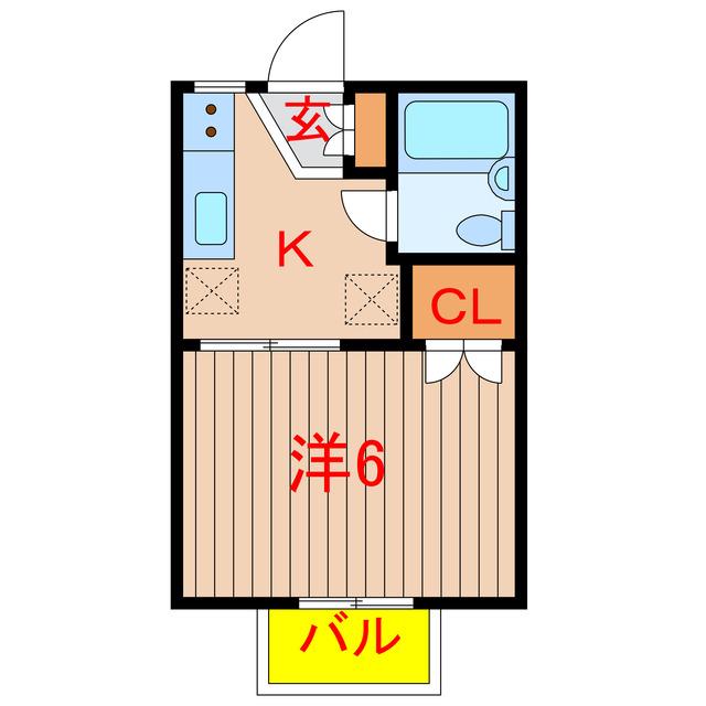 BCASA船橋日大前RE-BORN(1K/1階)の間取り写真