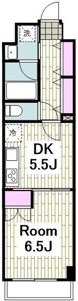 N-FLATS 横浜関内(1DK/7階)の間取り写真