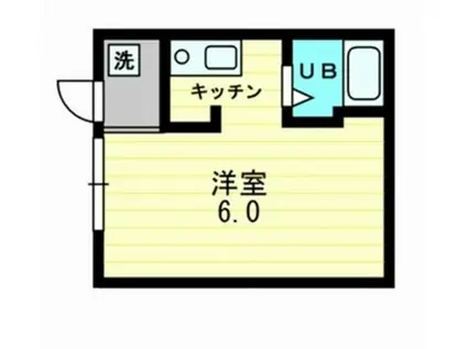 カサ・ボニータ(ワンルーム/4階)の間取り写真