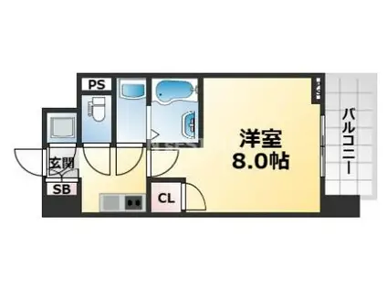 プロシード兵庫駅前通(1K/5階)の間取り写真
