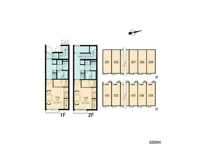 レオパレス桜町(1K/1階)の間取り写真