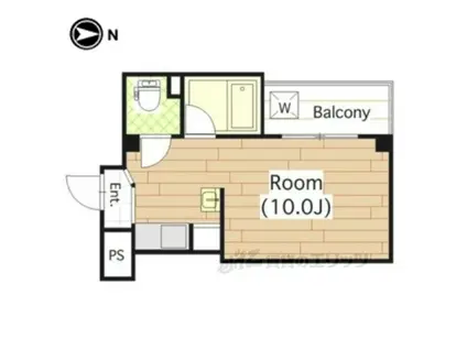 イーストレジデンス永和(ワンルーム/1階)の間取り写真