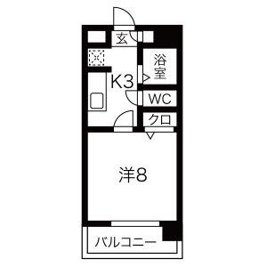 MAISON EL BLOC(1K/3階)の間取り写真