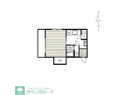 水代オーチャードII(1K/3階)の間取り写真