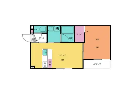 鎌倉市山ノ内計画(1LDK/1階)の間取り写真