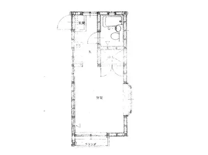 BCASA厚木上依知IIRE-BORN(1K/2階)の間取り写真