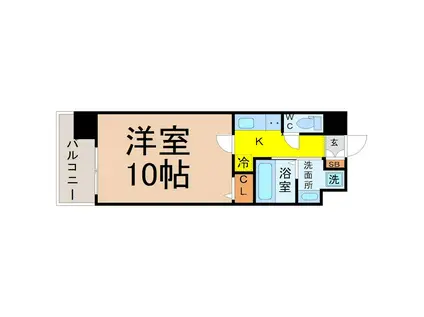 NEO JAPANESQUE出来町(1K/9階)の間取り写真