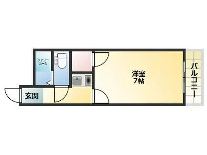 ハイネストイマイII(1K/4階)の間取り写真