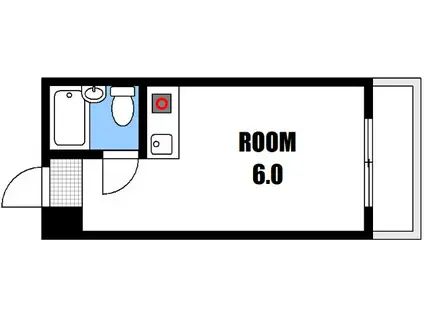 メゾン・ド・長束I(ワンルーム/2階)の間取り写真