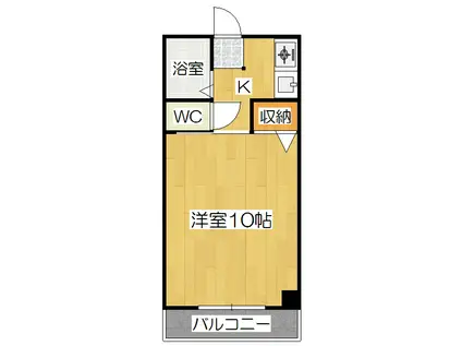 ラ・フロール小山(1K/3階)の間取り写真