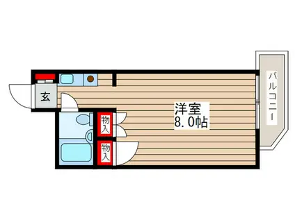 TOP押上(ワンルーム/4階)の間取り写真