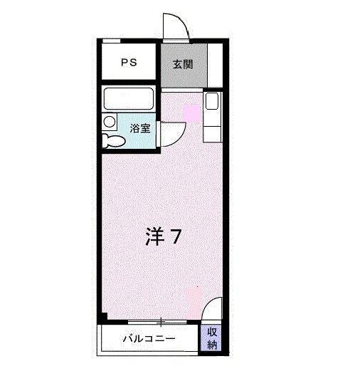 ハイツホリデー(ワンルーム/1階)の間取り写真