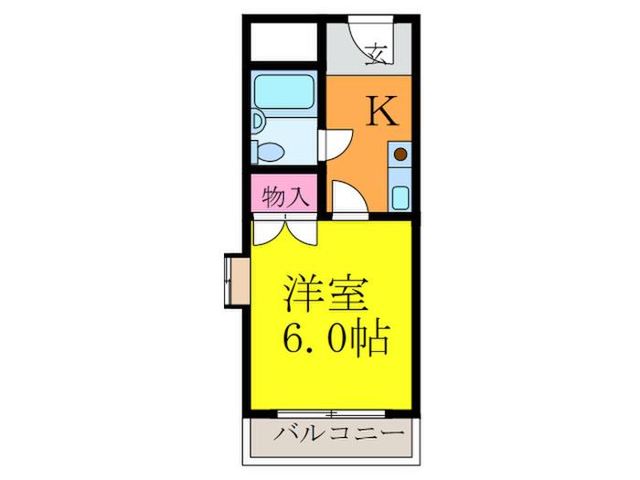 ルミエール(1K/5階)の間取り写真