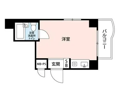 新宿ダイカンプラザシティーI(ワンルーム/2階)の間取り写真