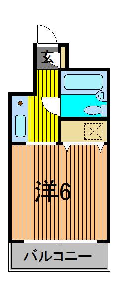 アーバンヒルズ西川口(ワンルーム/4階)の間取り写真