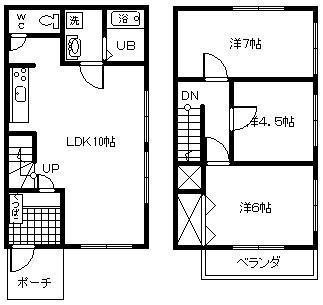NSハウス(3LDK/1階)の間取り写真