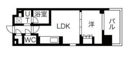 NSパークレジデンス新宿御苑(1LDK/14階)の間取り写真