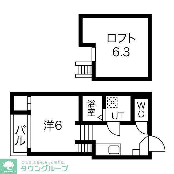 BLUE GARDEN(1K/1階)の間取り写真