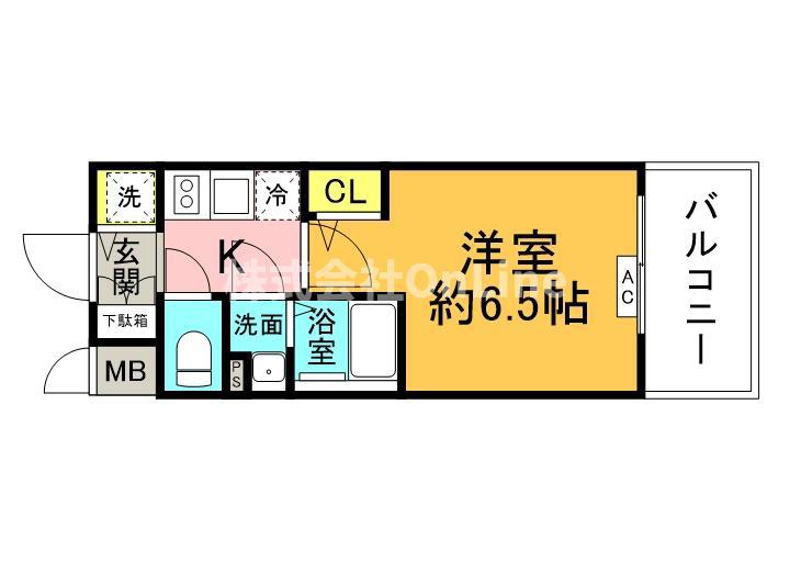 CREST TAPP 大阪イースト(1K/12階)の間取り写真