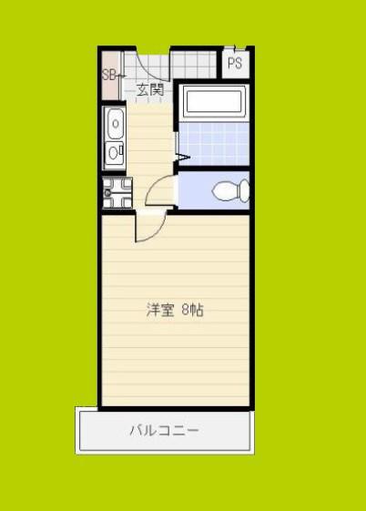 ライオンズマンション東本町第3(1K/11階)の間取り写真