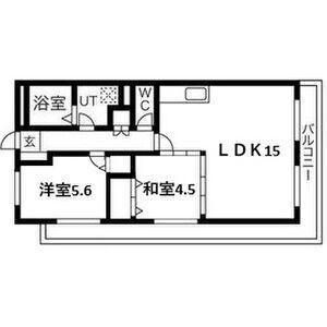 ハイム園田(2LDK/2階)の間取り写真