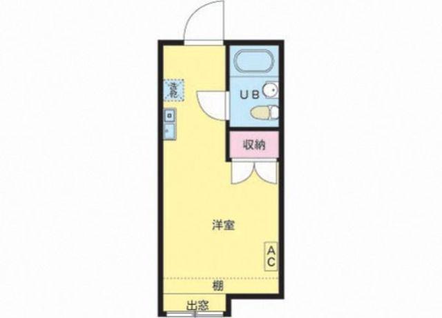 フォーラム篠崎(ワンルーム/2階)の間取り写真