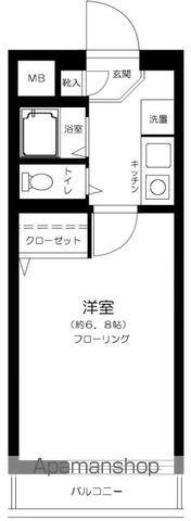 プライム池袋(1K/1階)の間取り写真