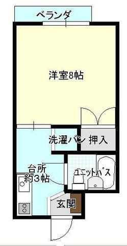 菅原ニューマンションA棟(1K/1階)の間取り写真
