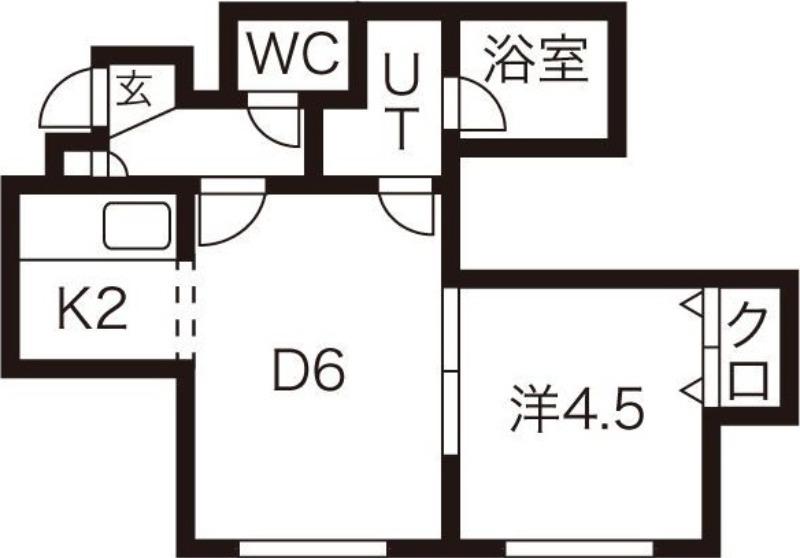 リーフコートN16(1LDK/3階)の間取り写真