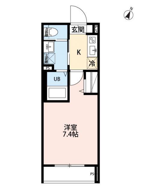 ROBOT HOME 西大宮VI(1K/2階)の間取り写真