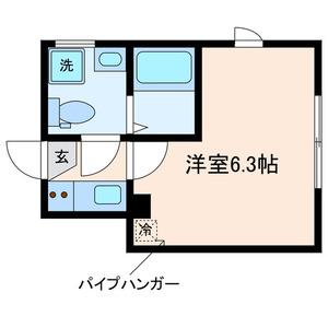 グランドハイツ成増(1K/2階)の間取り写真