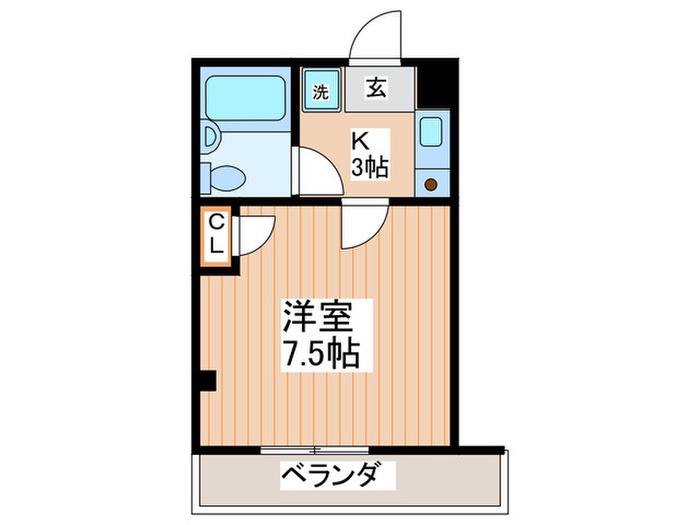 フルーレゾン都島(1K/5階)の間取り写真