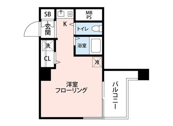 日神パレステージ本駒込(ワンルーム/2階)の間取り写真