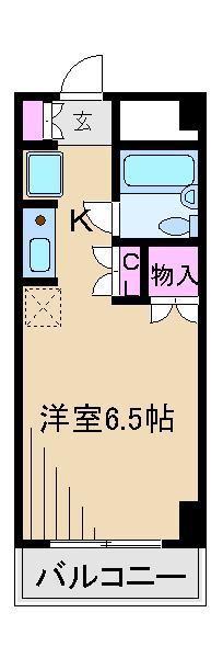 第3大野ビル サダサンズ(ワンルーム/7階)の間取り写真