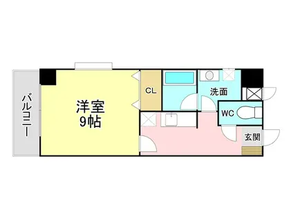 グッドシティ下富野(1K/3階)の間取り写真