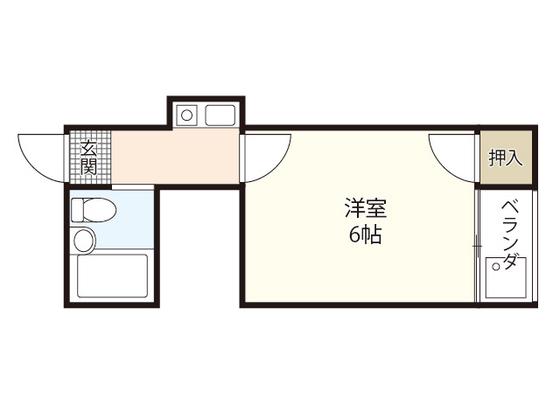 レジデンス加古町(ワンルーム/3階)の間取り写真