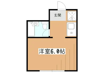 ハイムマキ(ワンルーム/3階)の間取り写真