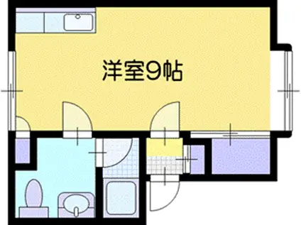 ノースヒルズ文京台B(ワンルーム/2階)の間取り写真